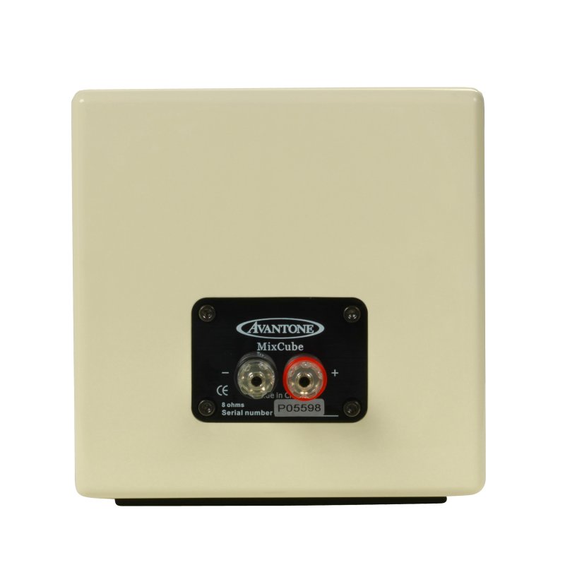 Avantone Pro Av Pm MixCube Passive Black Full-Range Mini Reference Monitor Mono, Retro-Cream (Single)
