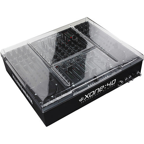 Decksaver Allen & Heath Xone 3D and Xone 4D DJ mixer covers, clear protective plastic cover for DJ equipment.
