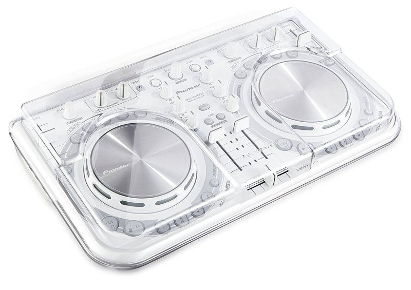 Decksaver Pioneer DDJ-WEGO2 MK1 & MK2 smoked clear cover for DJ controller, made of durable plastic, protects from dust and impacts.