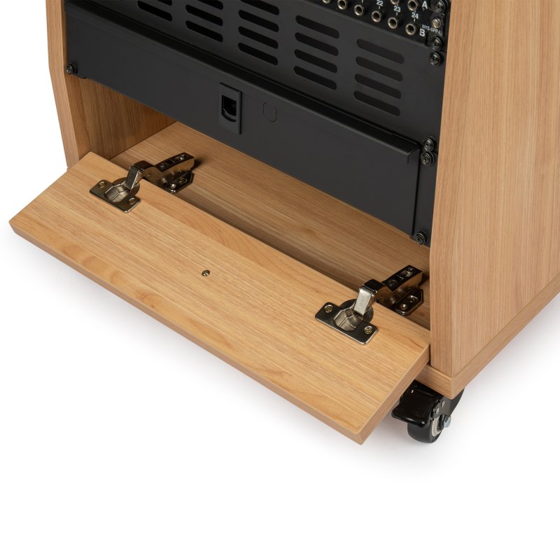 Gator GFW-ELITESTUDIORK12-MPL Elite Angled Studio Rack 12U, Maple