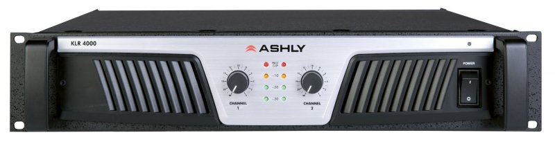 Ashly KLR4000 2-Channel Power Amplifier, 12k Ohm Input Impedance 20Hz-20kHz Frequency