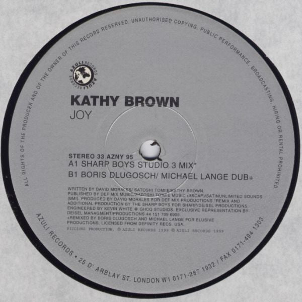 Joy (Sharp / Boris Dlugosch Dubs)