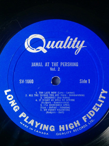 Jamal At The Pershing Volume Two | Rectangle Triangle