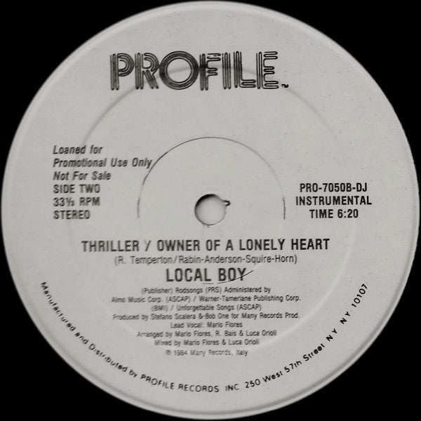 Thriller / Owner Of A Lonely Heart 3 | Rectangle Triangle