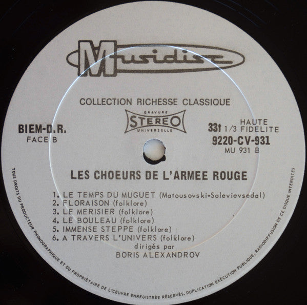 Les Chœurs De L'Armée Rouge - Volume 1 | Rectangle Triangle