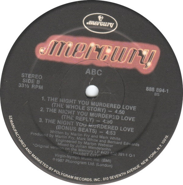 The Night You Murdered Love | Rectangle Triangle