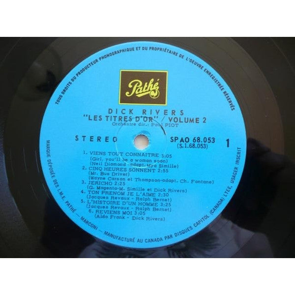 Les Titres D'or de Dick Rivers Volume: 2 | Rectangle Triangle