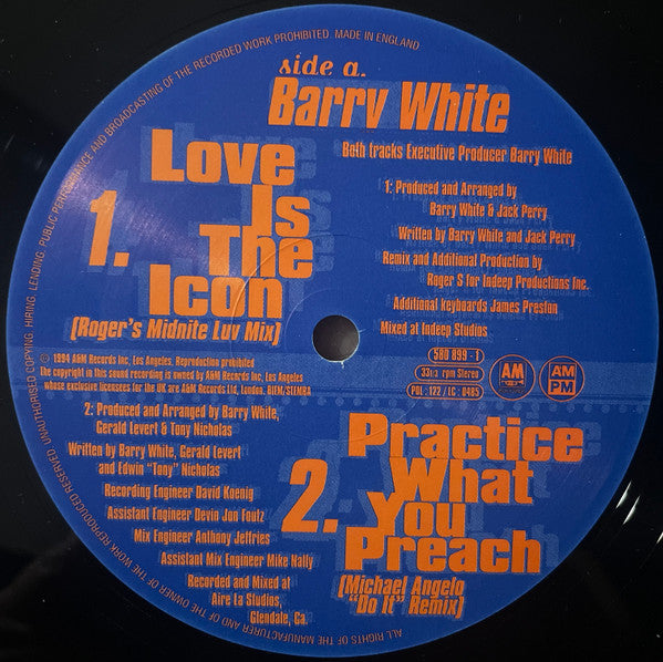 Practice What You Preach (The R&B Mixes) / Love Is The Icon (Roger Sanchez Mixes) | Rectangle Triangle