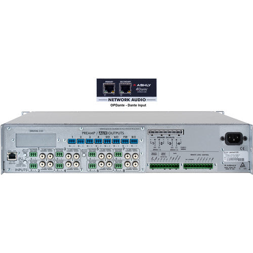 Ashly PEMA-4125.70D 4-Channel 500W Pema Network Power Amplifier with OPDante Card & Protea DSP Software Suite (70V)