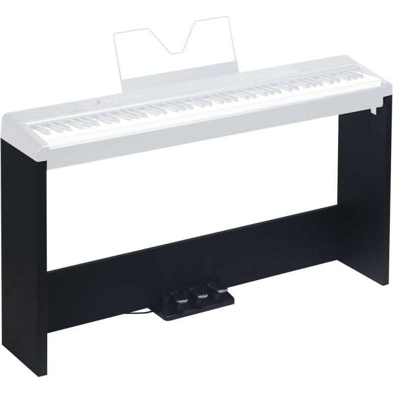 Medeli ST450-BK Wooden Stand with 3 Pedals for SP-C120 and SP-A500 Digital Pianos, Black