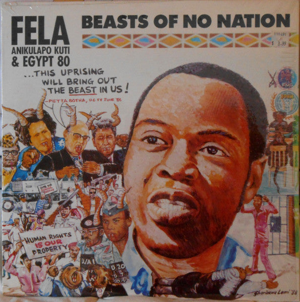 Fela Kuti & Egypt 80 - Beasts Of No Nation (LP) (Very Good (VG)) | Rectangle Triangle | Media Condition: Very Good (VG)
Sleeve Condition: Very Good (VG)


 

Notes:

[back cover
℗ 198 