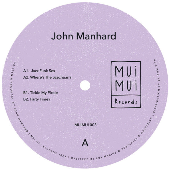 John Manhard - MUIMUI003 (12") (Mint (M)) 