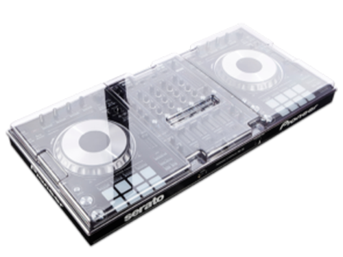 Decksaver Pioneer DDJ-SZ / DDJ-SZ2 / DDJ-RZ DJ controller cover in black, designed to protect the controller from dust and damage.