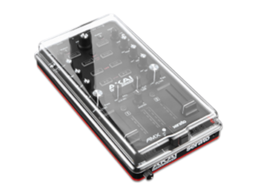 Decksaver cover for Akai AFX and AMX DJ controllers, smoked clear plastic protective cover by Decksaver.