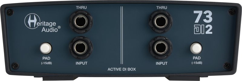 Heritage Audio 73-DI-2 Active 2-channel Vintage-style Direct Box with Ground Lift, -15dB Pad, and Thru Outputs 