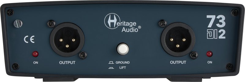 Heritage Audio 73-DI-2 Active 2-channel Vintage-style Direct Box with Ground Lift, -15dB Pad, and Thru Outputs 