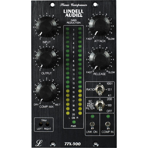 Lindell Audio 77X500 500 Series Stereo FET Compressor 