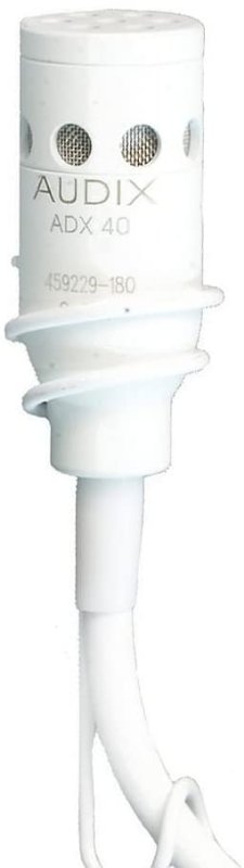 Audix ADX40WHC Miniature Hanging Hypercardioid Microphone, White