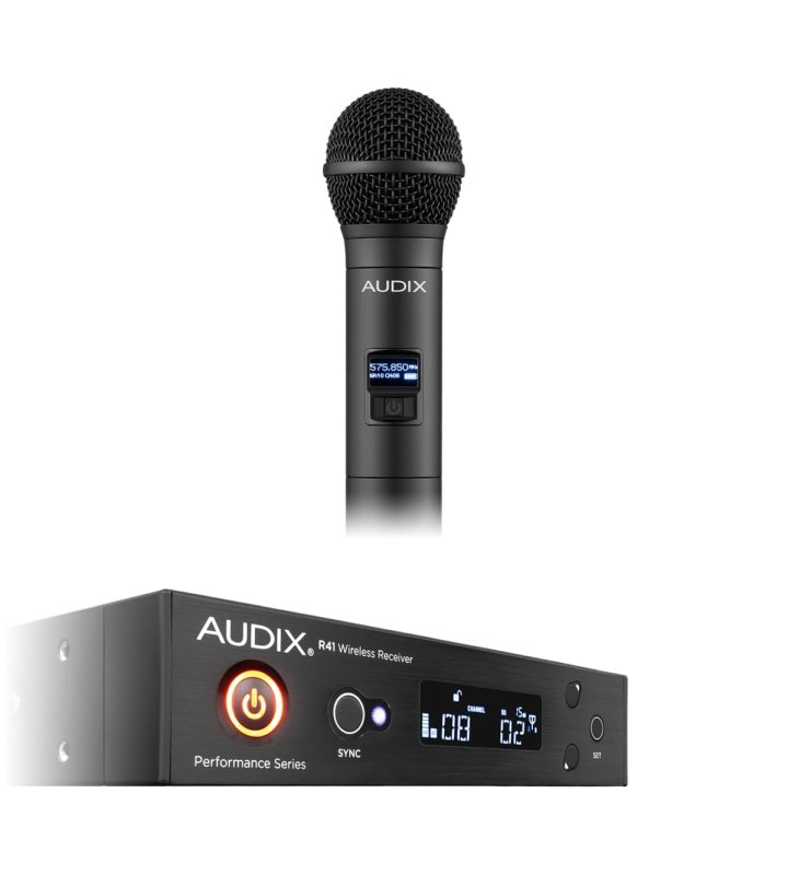 Audix AP41OM5A R41 Diversity Receiver & Handheld Transmitter Wireless System (A: 522 MHz – 554 MHz) 