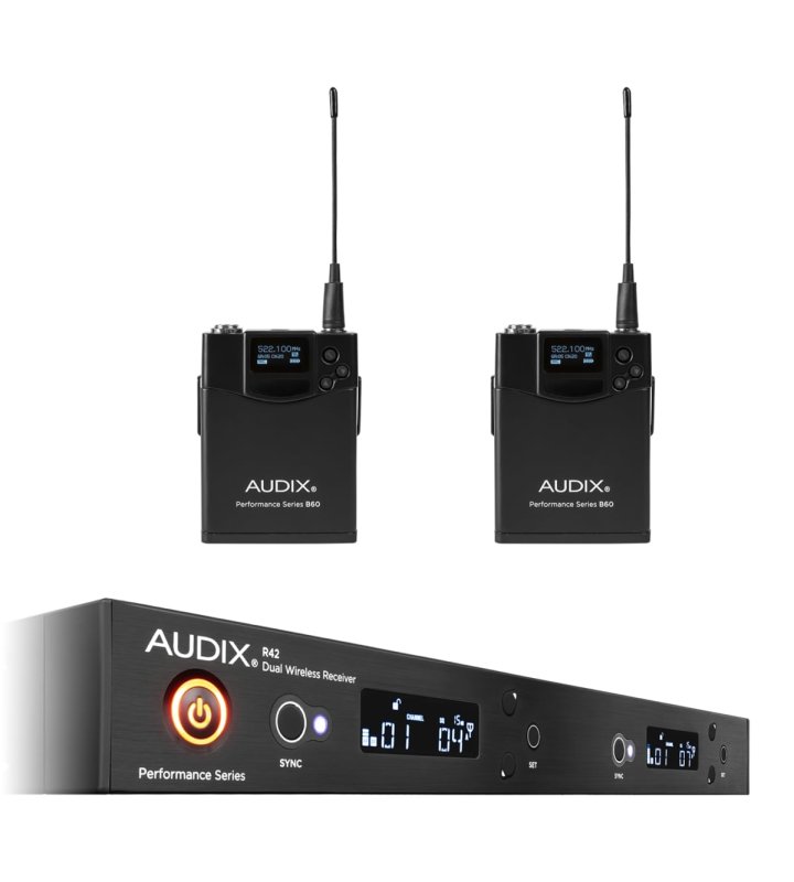 Audix AP42BPA Performance Series Dual-Channel Bodypack Wireless System (A: 522 MHz – 554 MHz)