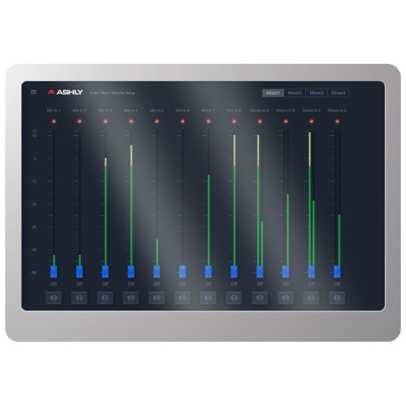 Ashly AQUATOUCH-7W 7" Programmable AquaControl Touch Panel Remote, White