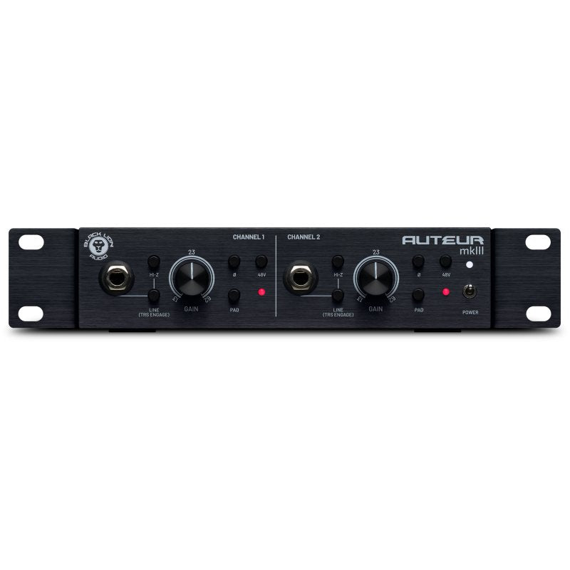 Black Lion Audio Auteur Mkiii 2-Channel Transformer-Coupled Microphone Preamplifier