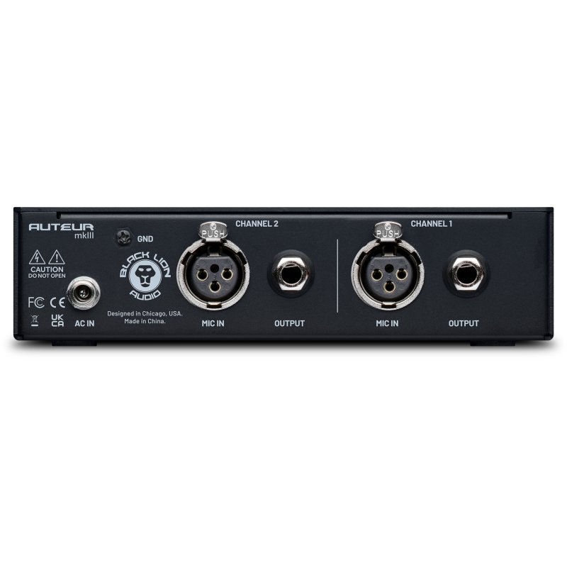 Black Lion Audio Auteur Mkiii 2-Channel Transformer-Coupled Microphone Preamplifier