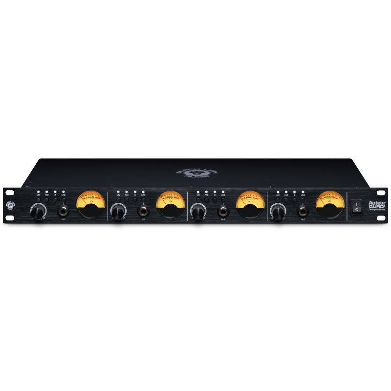 Black Lion Audio AUTEURQUAD2 4-Channel Mic/Line Preamp with DI and CineMag Transformers 