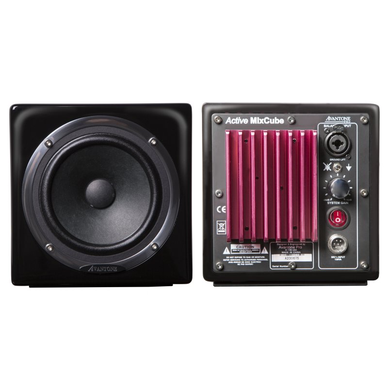 Avantone Pro Av Ab Active MixCube Powered Full-Range Mini Reference Monitors, Black (Pair)