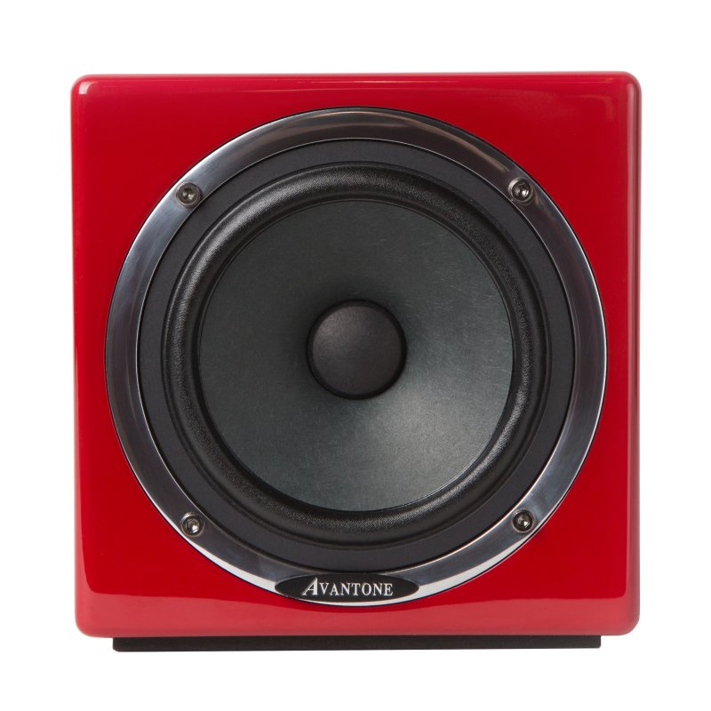 Avantone Pro Av Aredmono Active MixCube Powered Full-Range Mini Reference Monitors, Red (Single)