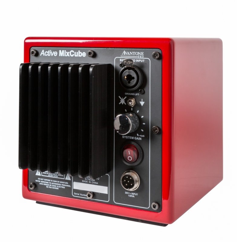 Avantone Pro Av Aredmono Active MixCube Powered Full-Range Mini Reference Monitors, Red (Single)