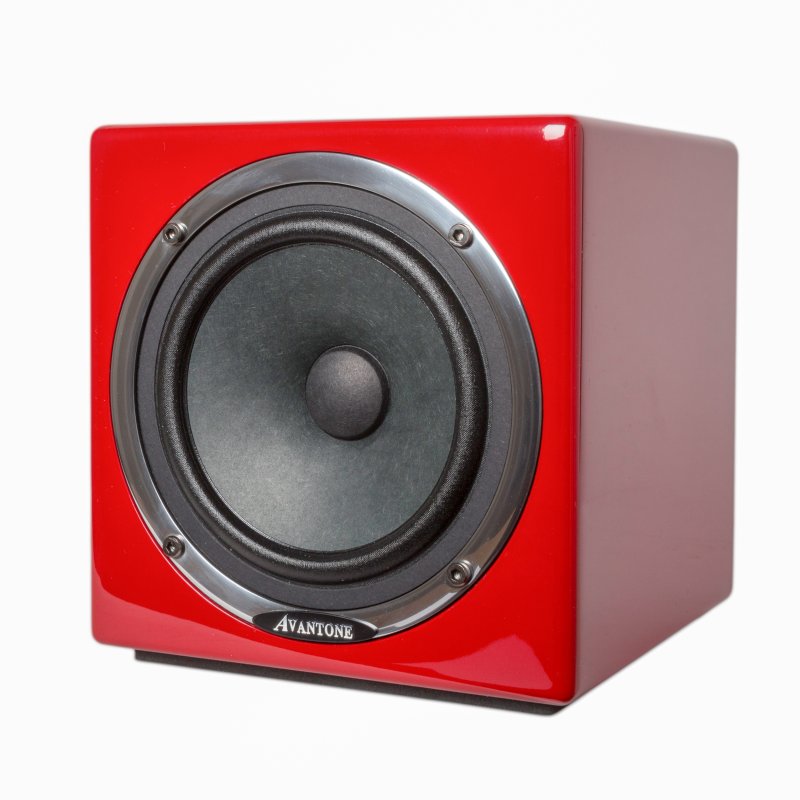 Avantone Pro Av Aredmono Active MixCube Powered Full-Range Mini Reference Monitors, Red (Single)