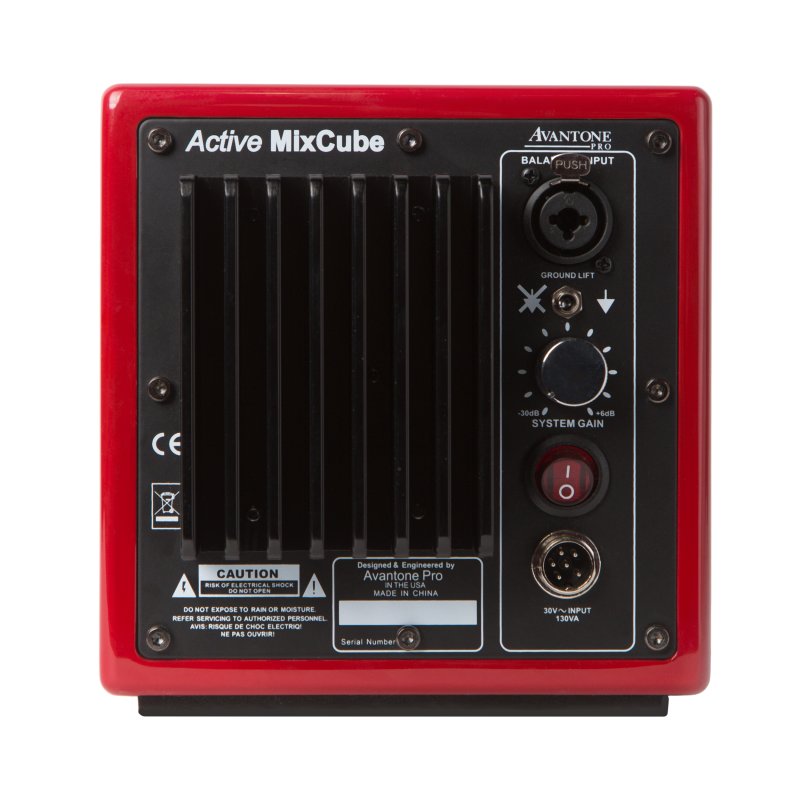 Avantone Pro Av Aredmono Active MixCube Powered Full-Range Mini Reference Monitors, Red (Single) 