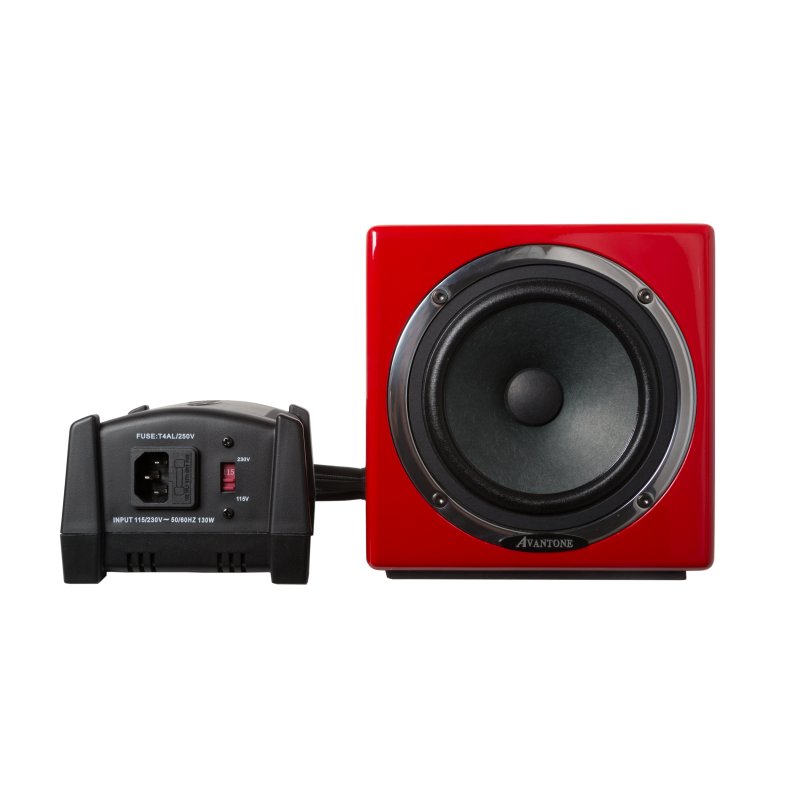Avantone Pro Av Ared Active MixCube Powered Full-Range Mini Reference Monitors, Red (Pair)