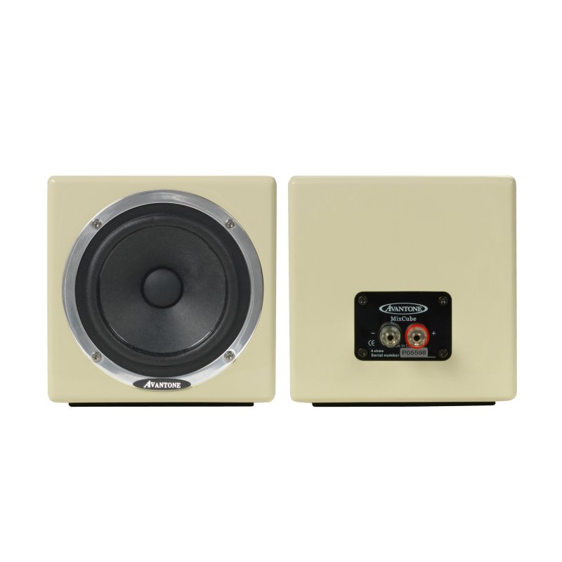 Avantone Pro Av P MixCubes Full-Range Mini Reference Monitors, Retro-Cream (Pair) 