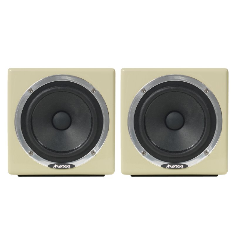 Avantone Pro Av P MixCubes Full-Range Mini Reference Monitors, Retro-Cream (Pair)