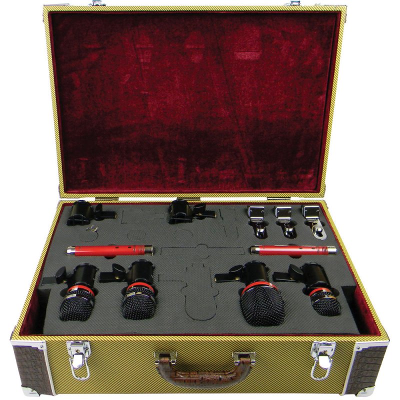 Avantone Pro AV-TC1 Custom Locking Padded Heavy Duty Vintage Tweed Microphone Case 