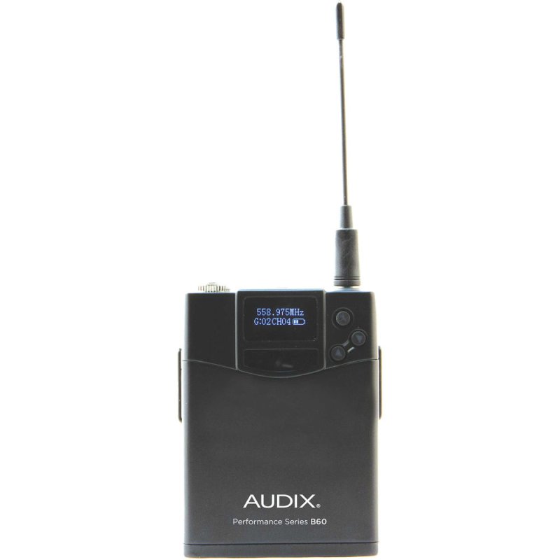 Audix B60 Performance Series Bodypack Transmitter (522 to 586 MHz) 