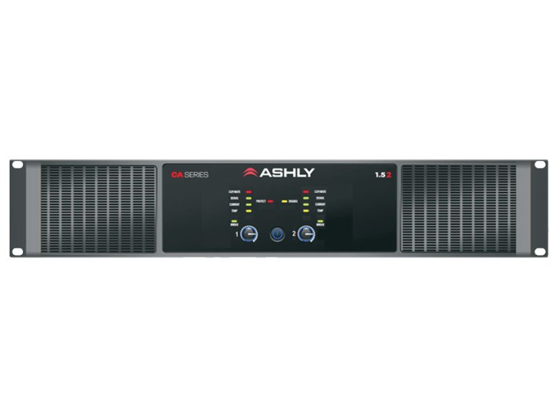 Ashly CA-1.52 2-Channel Power Amp, 2x1500W @ 4 Ohm, 70V Capable 