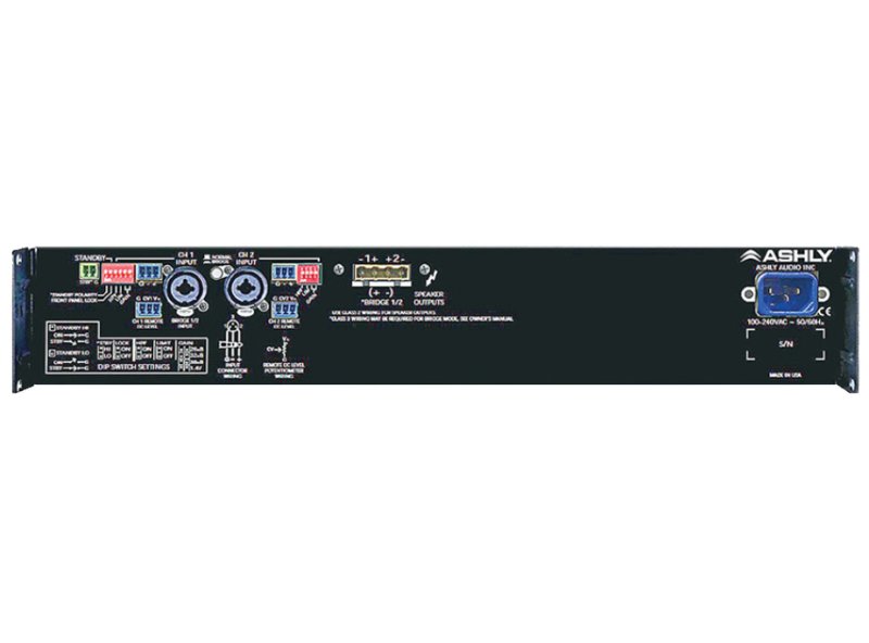 Ashly CA-1.52 2-Channel Power Amp, 2x1500W @ 4 Ohm, 70V Capable 