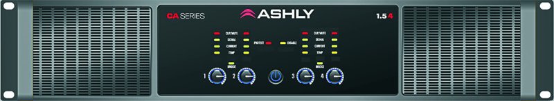 Ashly CA-1.54 Power Amplifier 1500w bridged @ 70v 3000w bridged @ 100v