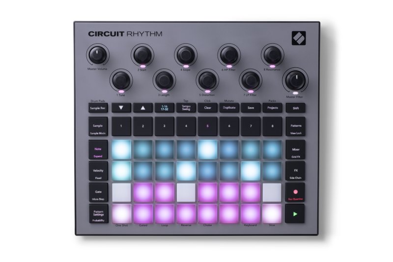 Novation Circuit Rhythm Standalone Sampler and Groove Production Workstation 