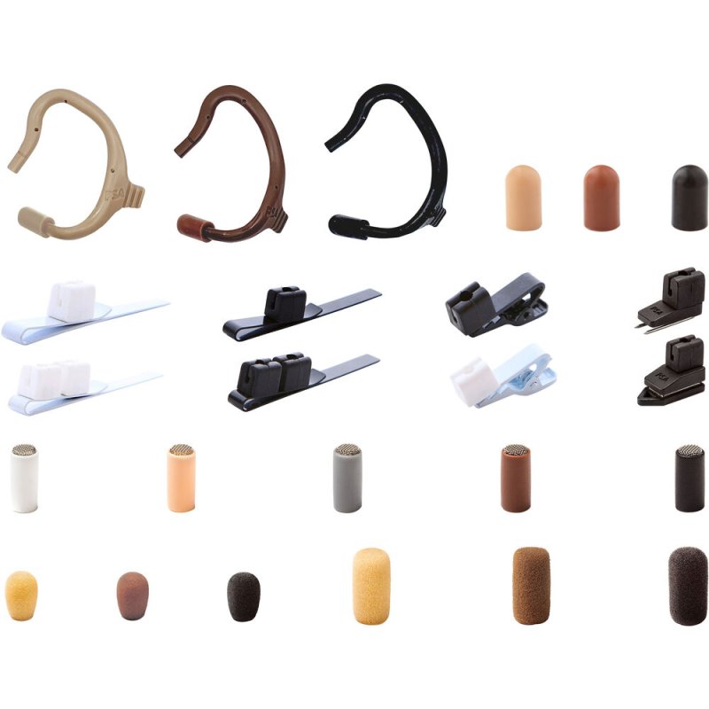 Point Source CO-8WL-KIT-XSE-BL Lav Sw Kit w SERIES8 Omni Low, Black (Sennheiser 3.5 mm locking)