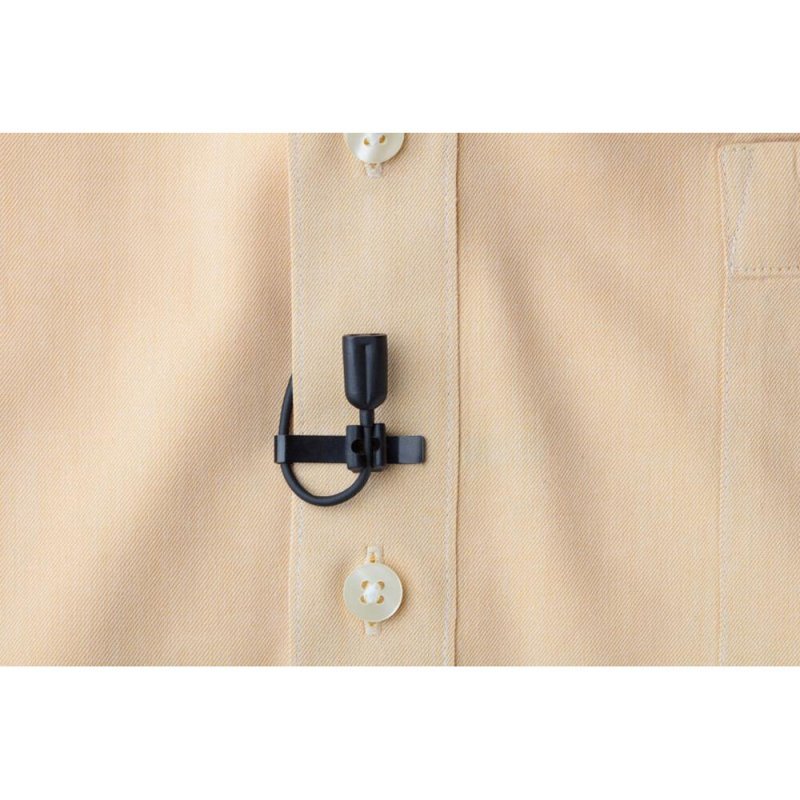 Point Source CO2-8WL-XSH-BL SERIES8 Dual Omni Lapel Mic, Black (Shure, JTS, Trantec) 