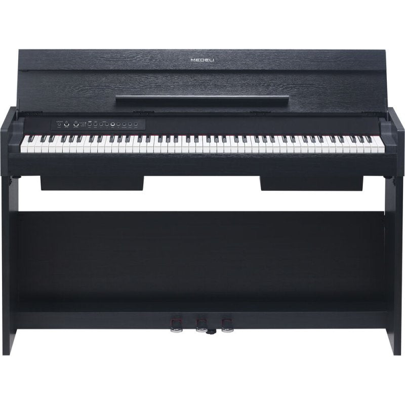 Medeli CP203-BK Andromeda Series 88-Key Weighted Compact Upright Digital Piano, Black 