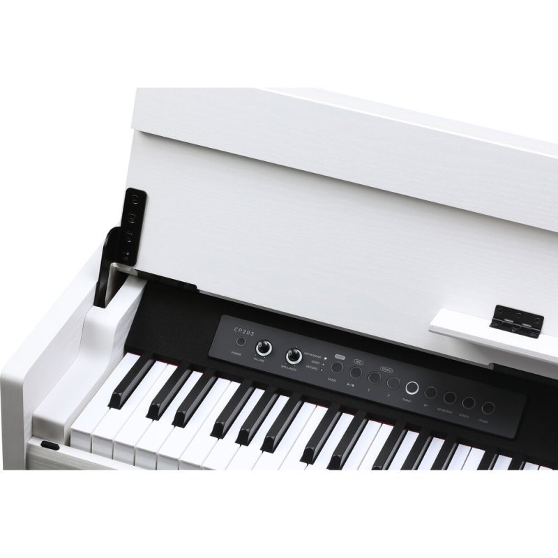 Medeli CP203-WH Andromeda Series 88-Key Weighted Compact Upright Digital Piano, White 