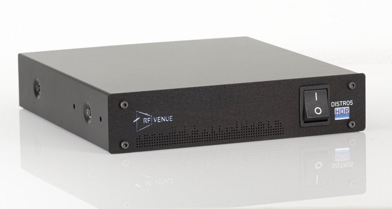 RF Venue DISTRO5HDR 5-Channel HDR Antenna Distribution System for Wireless Microphones