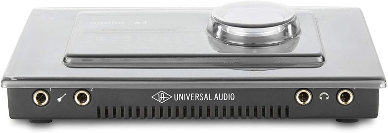 Decksaver Universal Audio Apollo X4 producer controller cover protecting the audio interface from dust and damage.