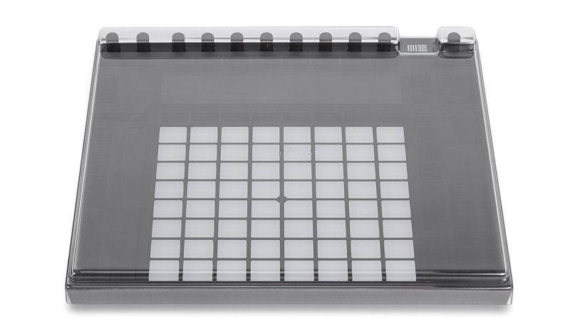 Decksaver Ableton Push 2 cover, smoked and clear protective producer controller cover for Ableton Push 2 by Decksaver.