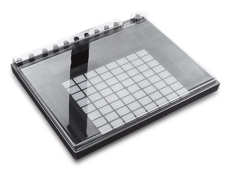 Decksaver Ableton Push 2 cover for producer controller, smoked and clear plastic protective cover from Decksaver.